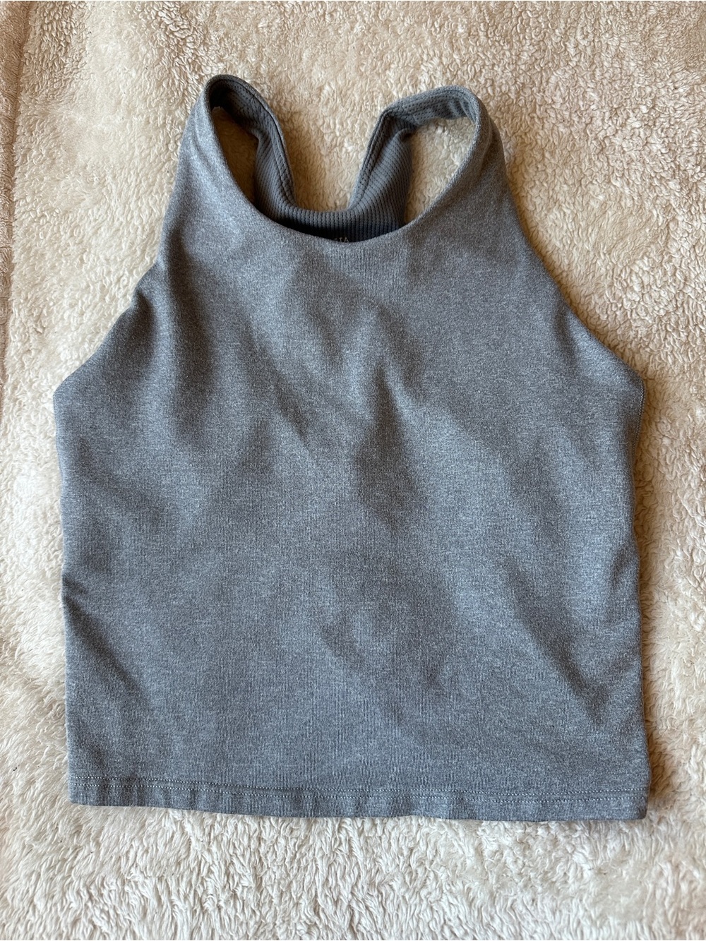 Athleta Girl Racerback Gray Tank Sports Top
